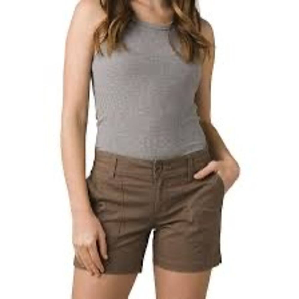 Prana Women’s Elle Shorts 5” Inseam | Size 12/31 Brown EUC Hiking Casual Travel